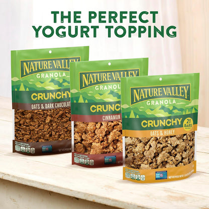 Nature Valley Crunchy Granola, Oats and Honey – Better-For-You Pantry Staple for Health-Conscious Homes, 24 oz Resealable Pouch