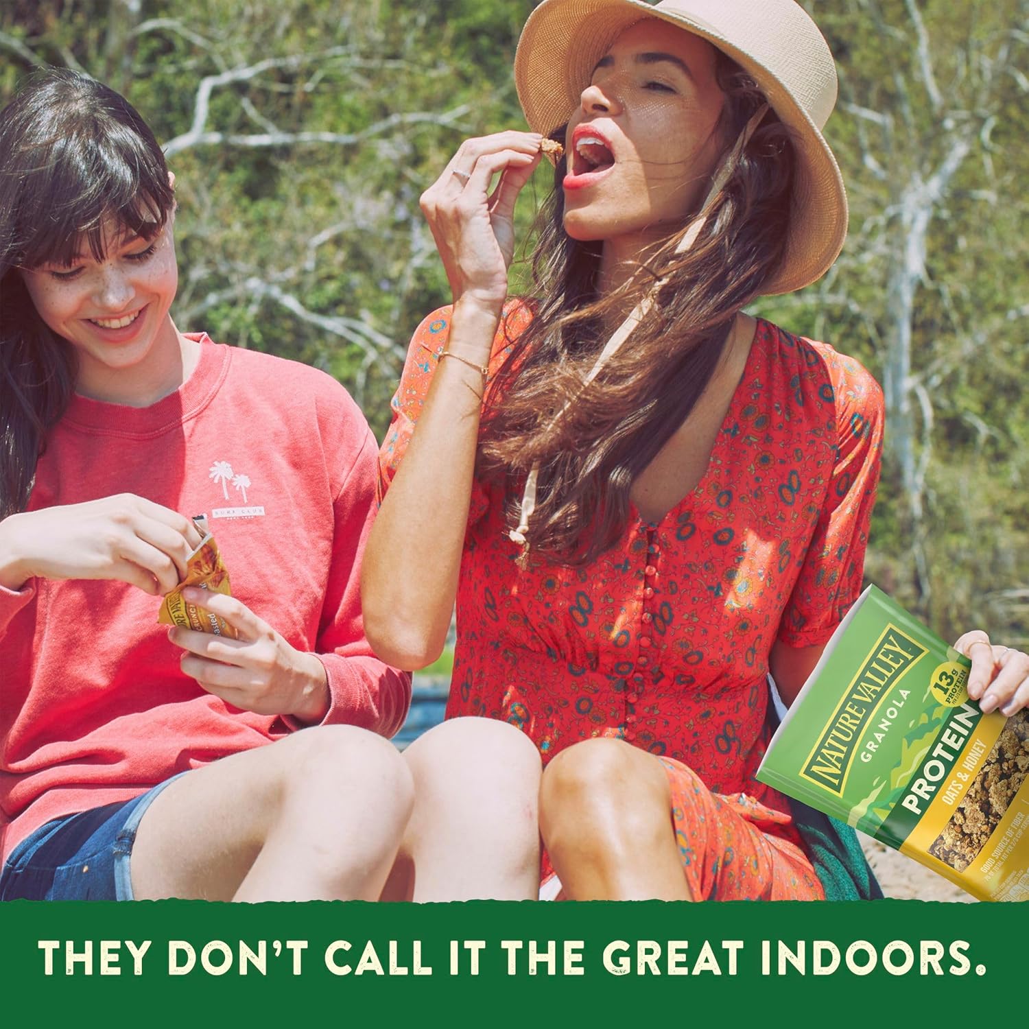 Nature Valley Protein Granola Oats and Honey Gym Bag Snack Pouch, Crunchy Protein Clusters for On-the-Go Adventures