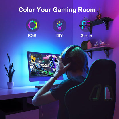 Nexillumi Music Sync TV Light Strip – Valentine's Day and Anniversary Gift for Couples Who Watch Movies