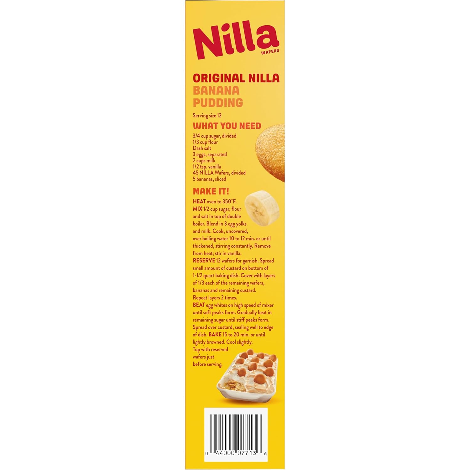 NILLA Wafers Cookies, Vanilla Wafers Kids Party Snack, Mild Vanilla Wafers for Banana Pudding and Lunchbox Packs