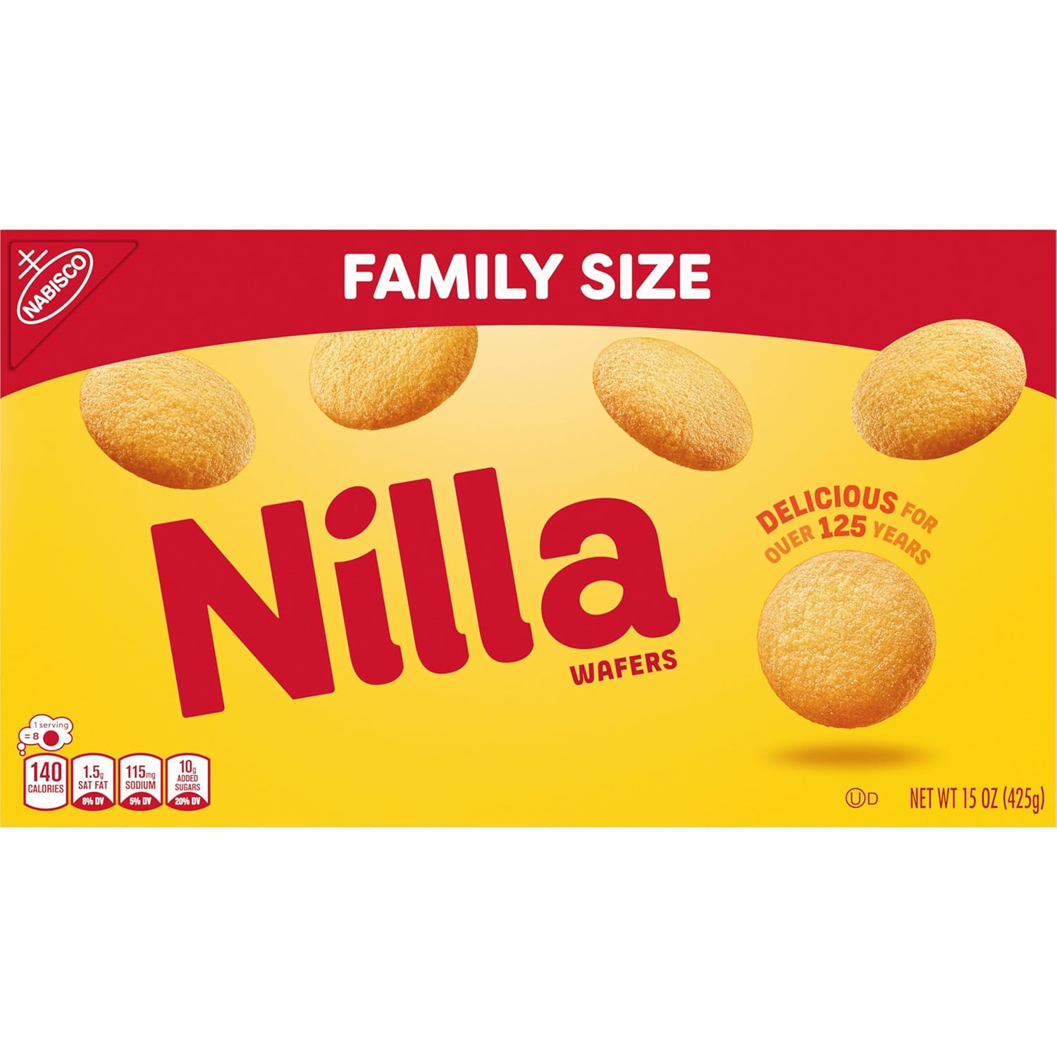 NILLA Wafers Cookies, Vanilla Wafers Kids Party Snack, Mild Vanilla Wafers for Banana Pudding and Lunchbox Packs
