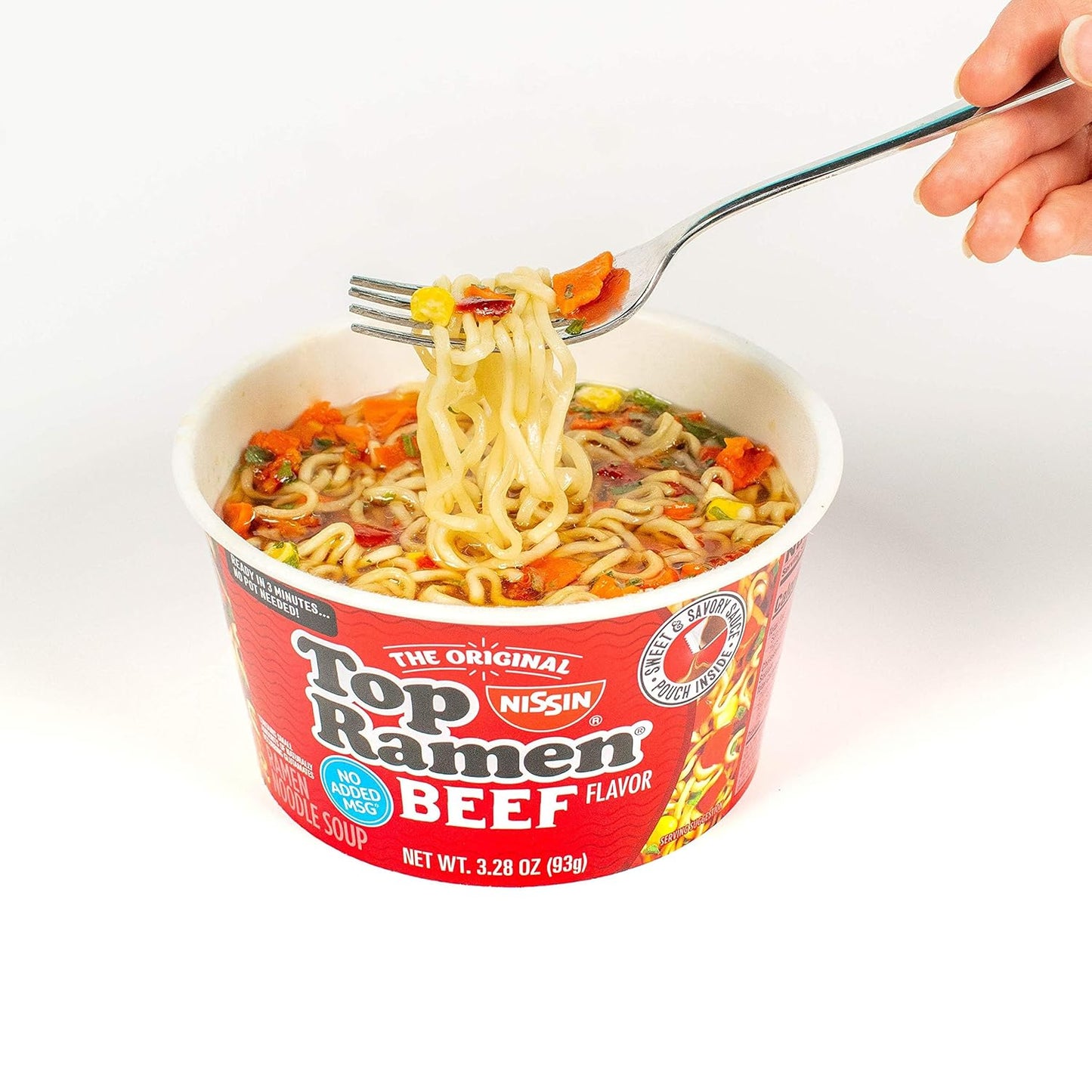 Nissin Top Ramen Bowl – Neutral Pantry Staple for a Streamlined Weekly Lunch Routine, Chicken 6-Pack