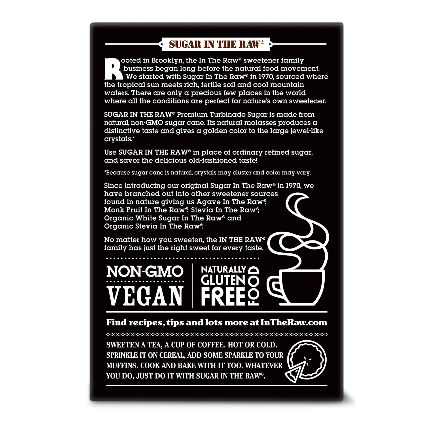 non-gmo project verified, vegan, gluten-free, and kosher certified