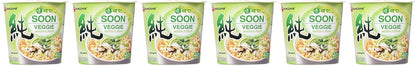 Nongshim Soon Plant-Based Cup Noodle – Comforting Self-Care Meal for Wind-Down Evenings, Mild Spice Vegan Broth