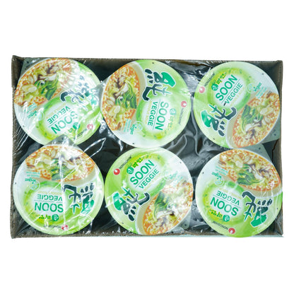 Nongshim Soon Plant-Based Cup Noodle – Comforting Self-Care Meal for Wind-Down Evenings, Mild Spice Vegan Broth