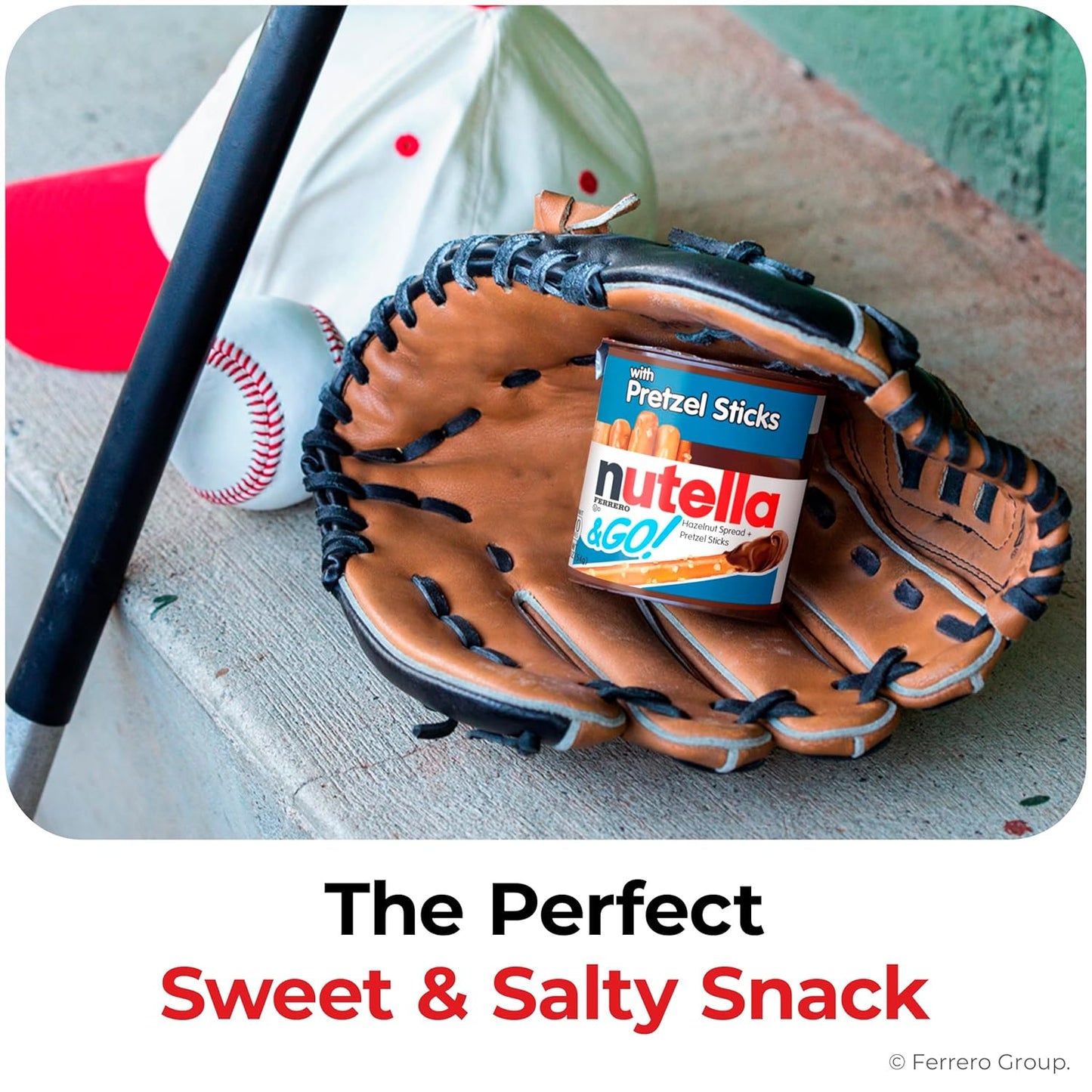 Nutella & GO! Chocolate Hazelnut Spread with Pretzel Sticks – Pre-Portioned Afternoon Snack for Home Office and Break Room