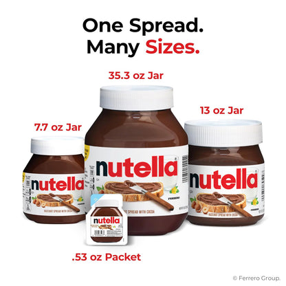 Nutella Hazelnut Spread with Cocoa – Pantry Staple for Children and Busy Families, 26.5 oz Jar