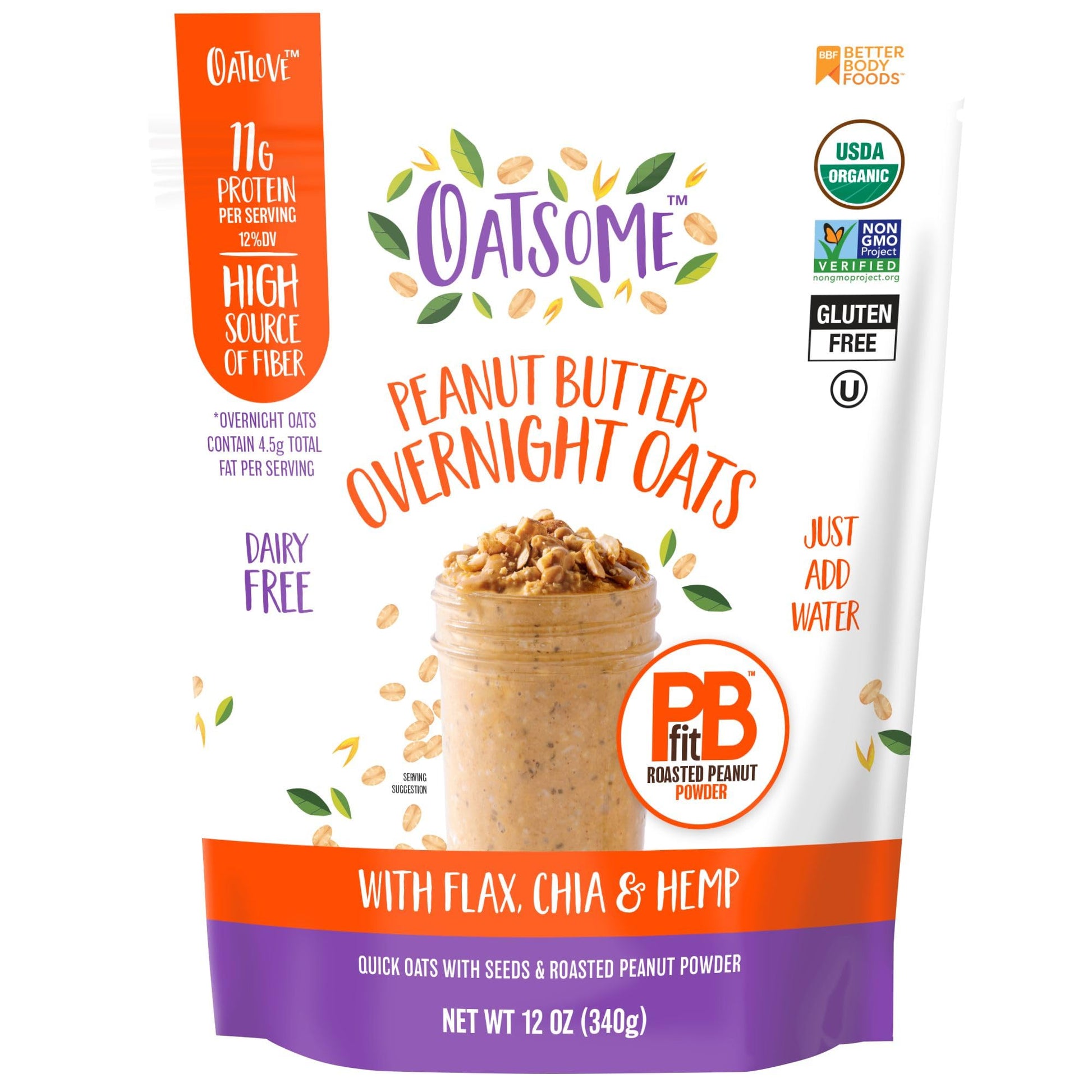 Oatsome PBfit Overnight Oats – Desk-Side Productivity Boost with 11g Protein Per Serving