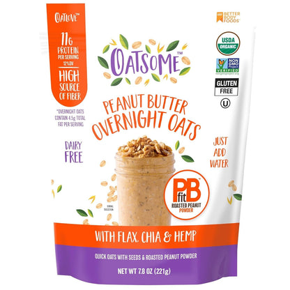 Oatsome PBfit Overnight Oats – Desk-Side Productivity Boost with 11g Protein Per Serving
