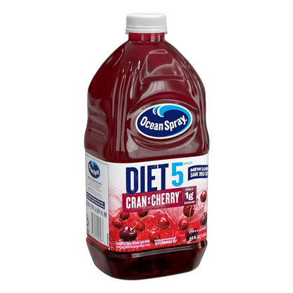 Ocean Spray® Diet Cran-Cherry® Cranberry Cherry Juice Drink – Less-Is-More Hydration, Real Fruit Juice with No Artificial Aftertaste