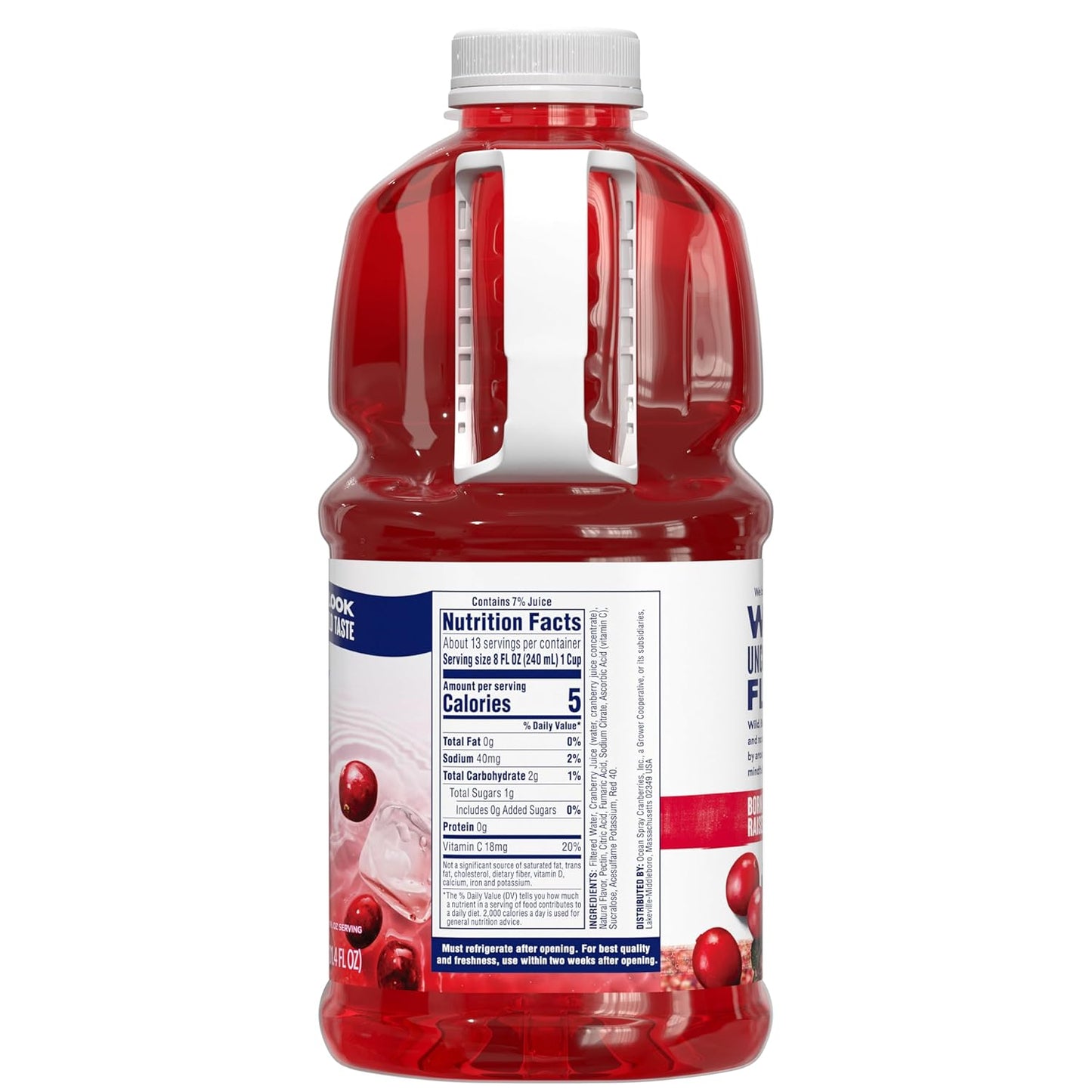 Ocean Spray Diet Cranberry Juice Drink – Portable Cranberry Base for Camping Trips and Picnic Coolers