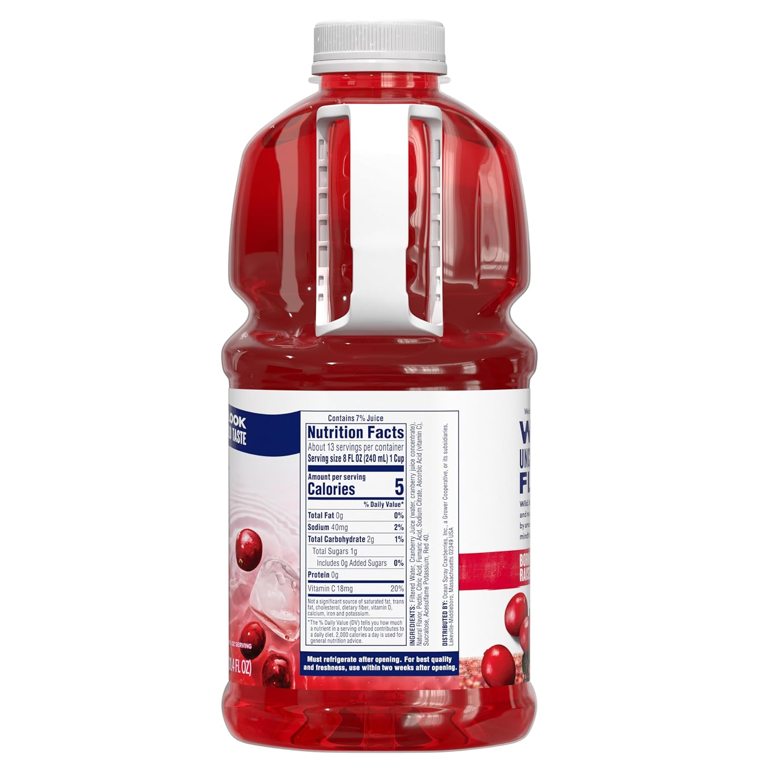 Ocean Spray Diet Cranberry Juice Drink – Portable Cranberry Base for Camping Trips and Picnic Coolers