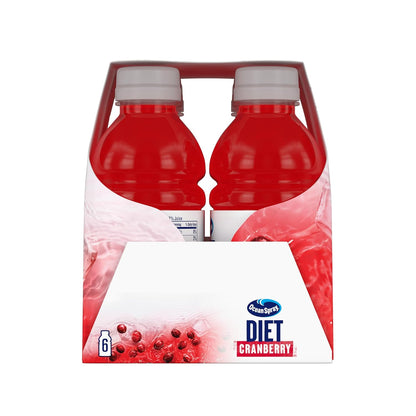 Ocean Spray Diet Cranberry Juice Drink – Single-Serve Cranberry Bottles for Tailgating and Backyard Parties