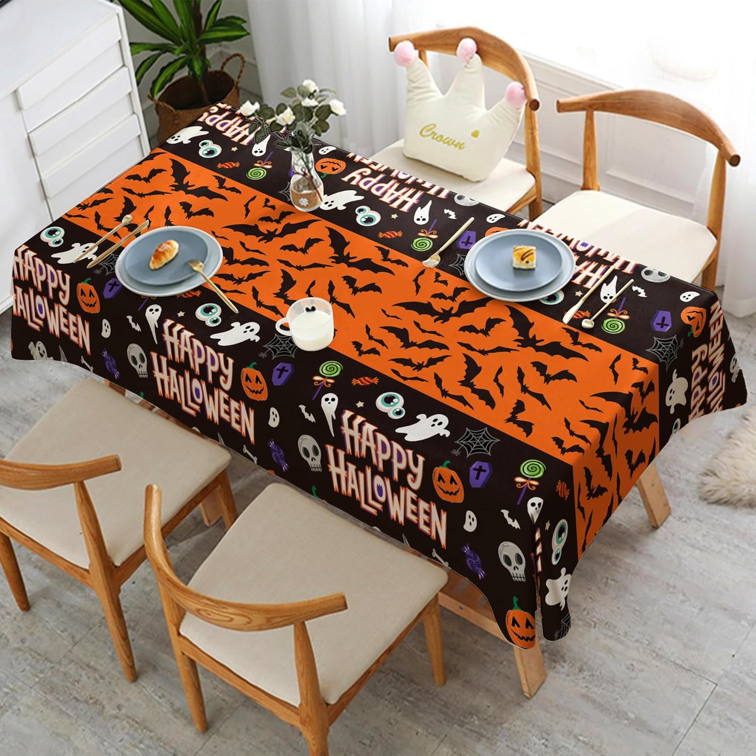 OHOME Halloween Table Decor Gift Set – Ready-to-Wrap Spooky Linens for Party Planner Friends and Family