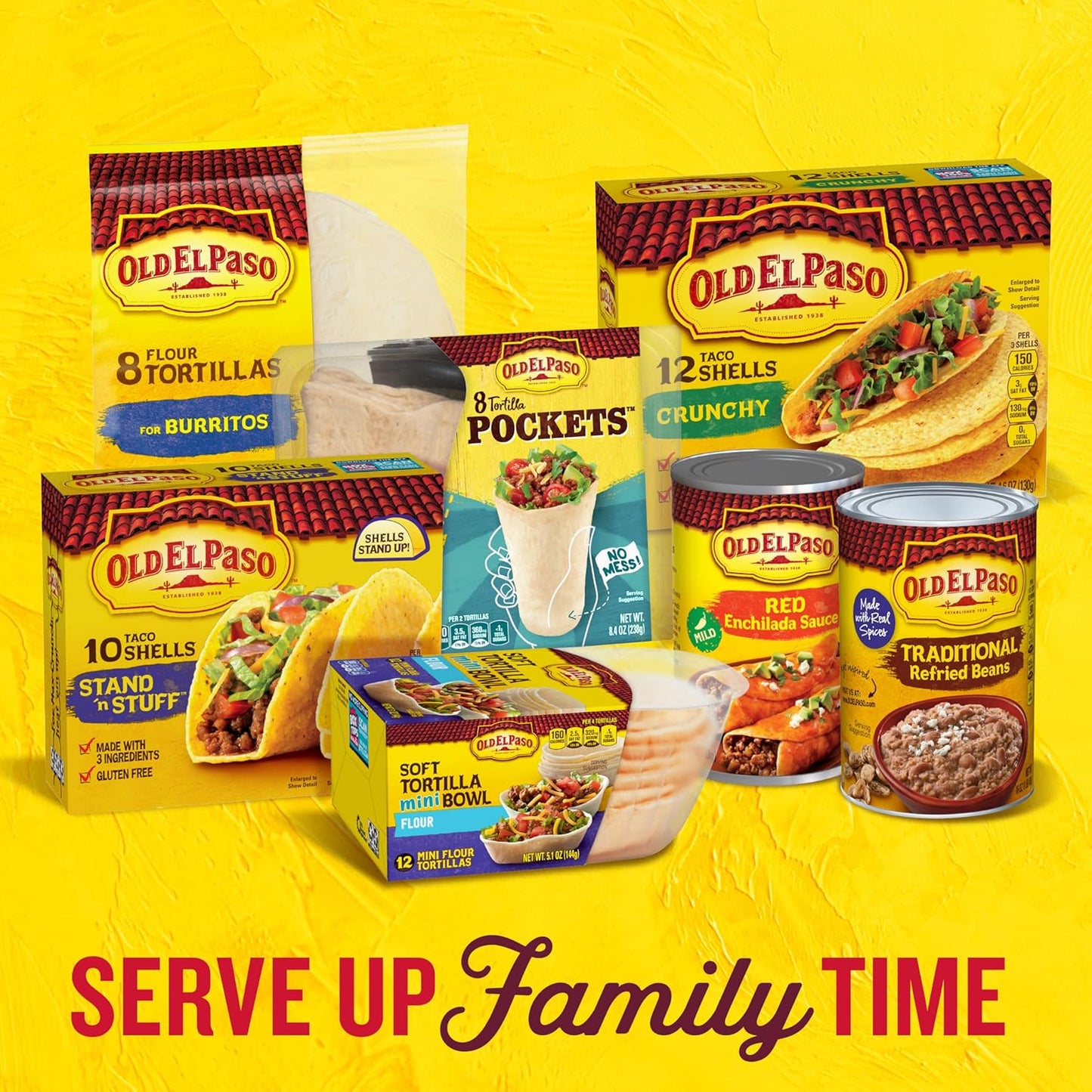 Old El Paso Spanish Rice Pouch – Shelf-Stable Dinner Side for Picky Eaters and Family Meals
