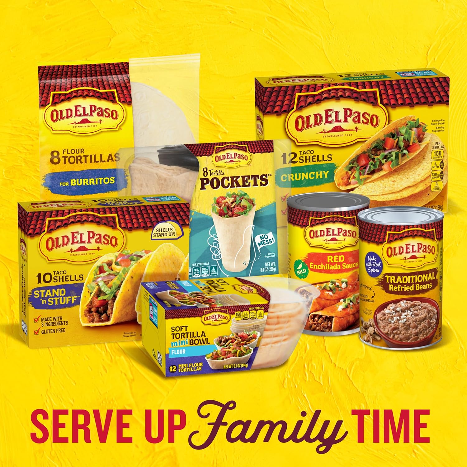 Old El Paso Spanish Rice Pouch – Shelf-Stable Dinner Side for Picky Eaters and Family Meals