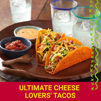 Old El Paso Stand 'N Stuff Nacho Cheese Taco Kit for Small Apartment Kitchens, Pack of 2, 9.5 oz Each