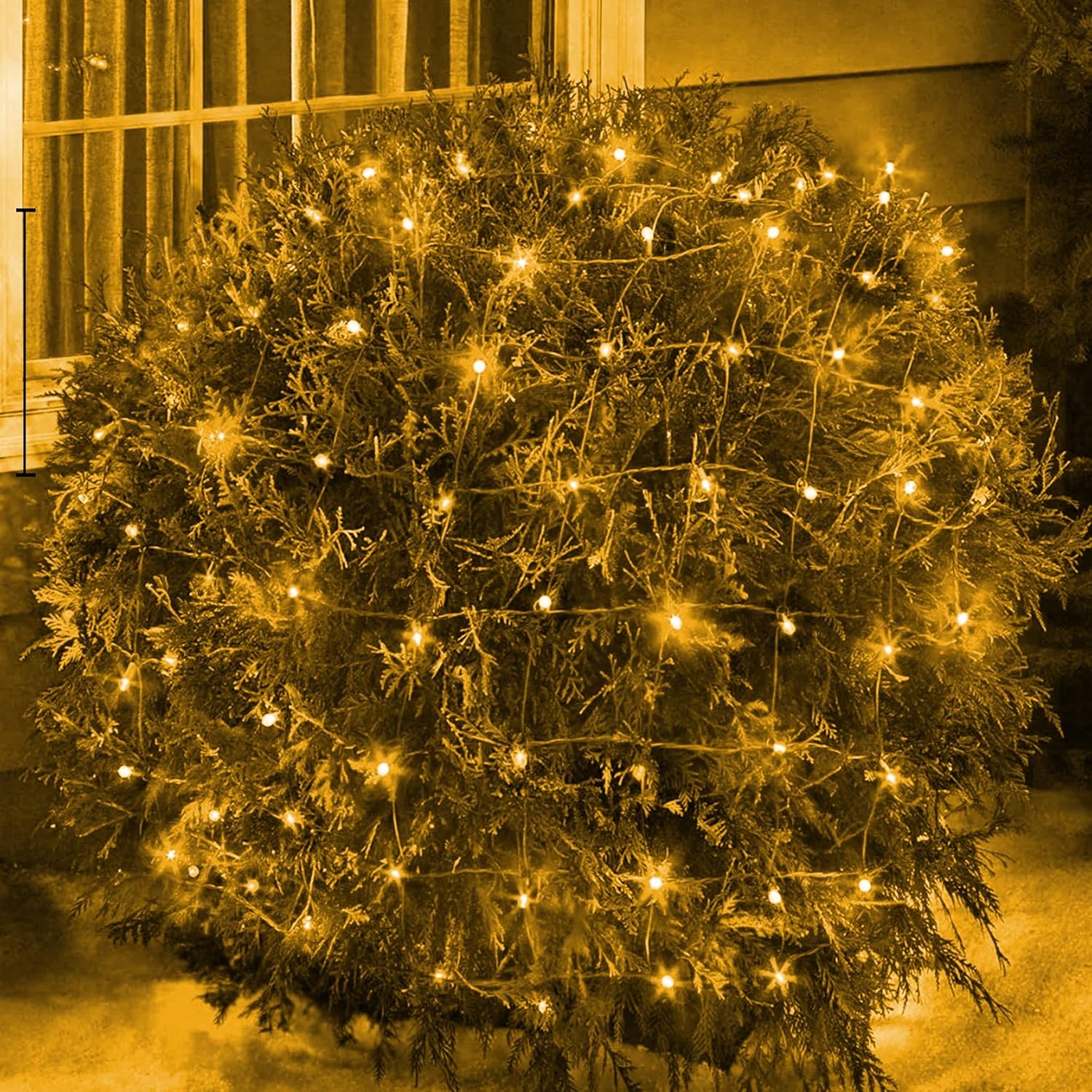 Ollny Christmas Net Lights – Green Wire Mesh Lights 12ft x 5ft for Holiday Home Aesthetic, Cozy Ambiance and Seasonal Decor, 8 Modes