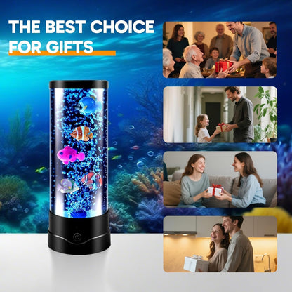 ONXE LED Aquarium Desk Lamp – Background Ambiance for Remote Work, 16 Color Stress Relief Light for Deep Focus and Conference Calls