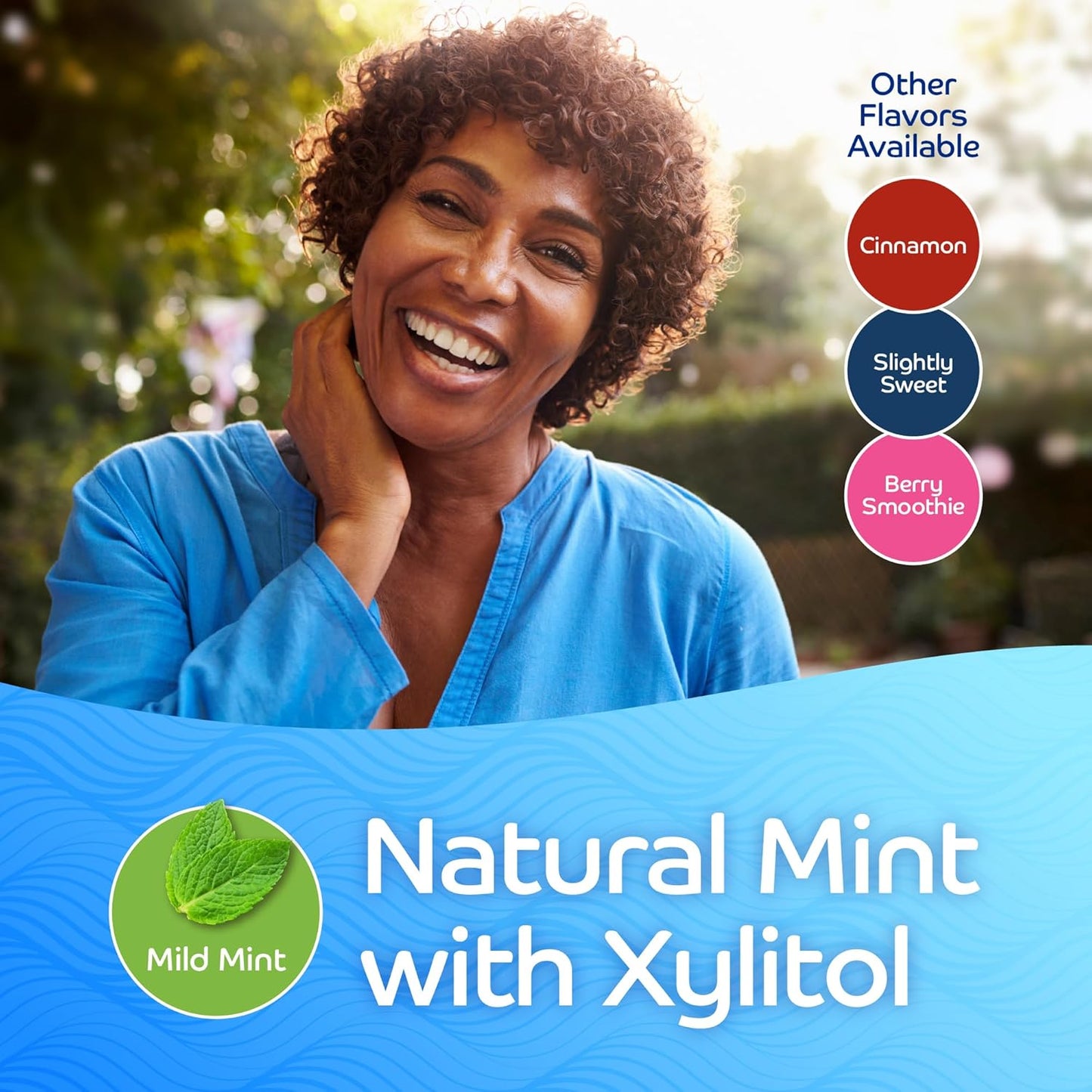 Oracoat XyliMelts Dry Mouth Discs – Safe Choice for Seniors, Denture Wearers, and CPAP Users, Sugar-Free Mild Mint, 40 Count
