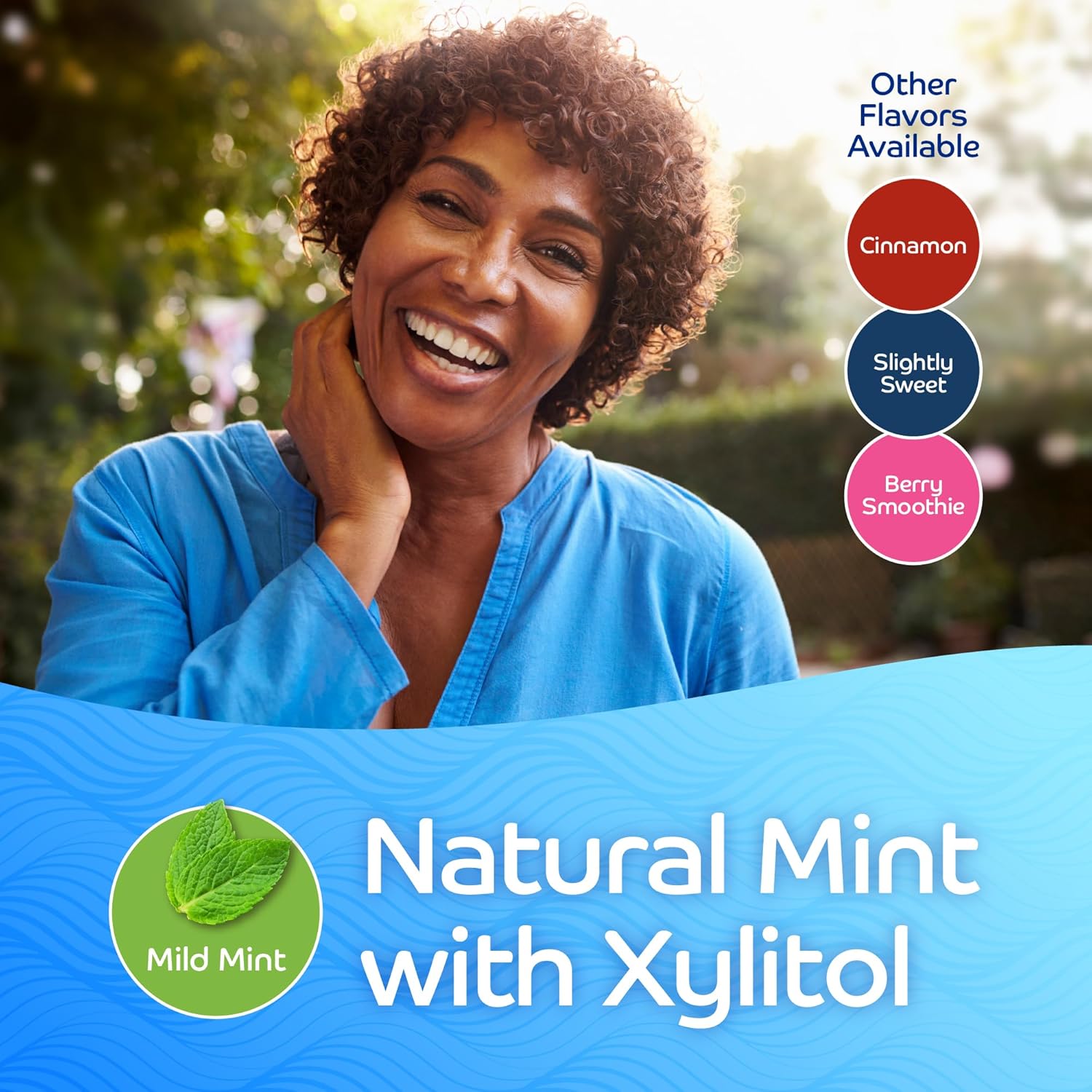 Oracoat XyliMelts Dry Mouth Discs – Safe Choice for Seniors, Denture Wearers, and CPAP Users, Sugar-Free Mild Mint, 40 Count
