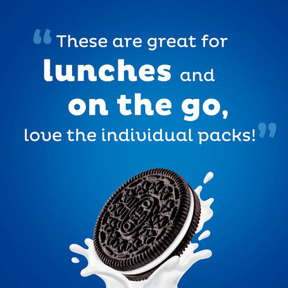 OREO Chocolate Creme Cookies Snack Packs – Blue-Themed Party Favors and Baby Shower Cotillon Treats, 20-Count Box