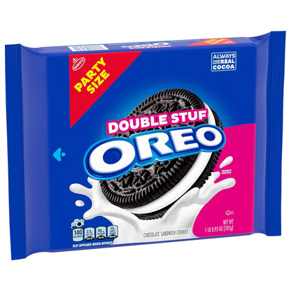 OREO Double Stuf Creme Filled Cookies – Ready-to-Give Party Snack for Housewarming, Game Night Host, and Coworker Appreciation, 24.95 oz