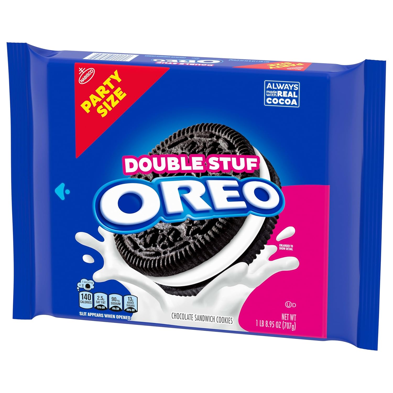 OREO Double Stuf Creme Filled Cookies – Ready-to-Give Party Snack for Housewarming, Game Night Host, and Coworker Appreciation, 24.95 oz