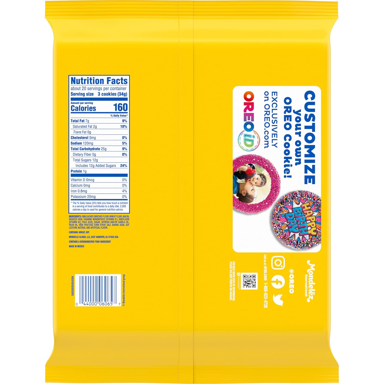 OREO Golden Sandwich Cookies Bulk Pack – Giftable Vanilla Treat for Birthday Celebrations and Thank-You Baskets