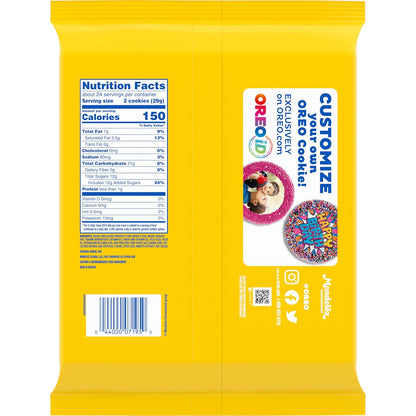 OREO Lemon Creme Cookies – Thoughtful Housewarming Gift for Lemon Lovers, 24.95 oz Bulk Pouch