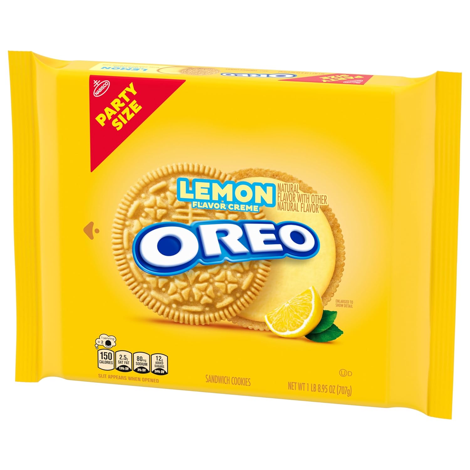 OREO Lemon Creme Cookies – Thoughtful Housewarming Gift for Lemon Lovers, 24.95 oz Bulk Pouch