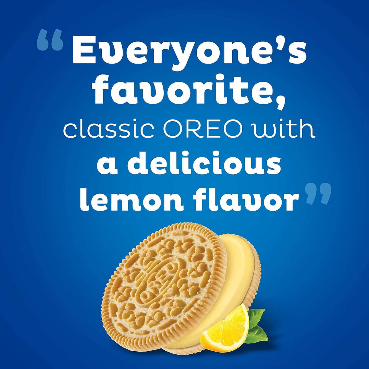 OREO Lemon Creme Cookies – Thoughtful Housewarming Gift for Lemon Lovers, 24.95 oz Bulk Pouch