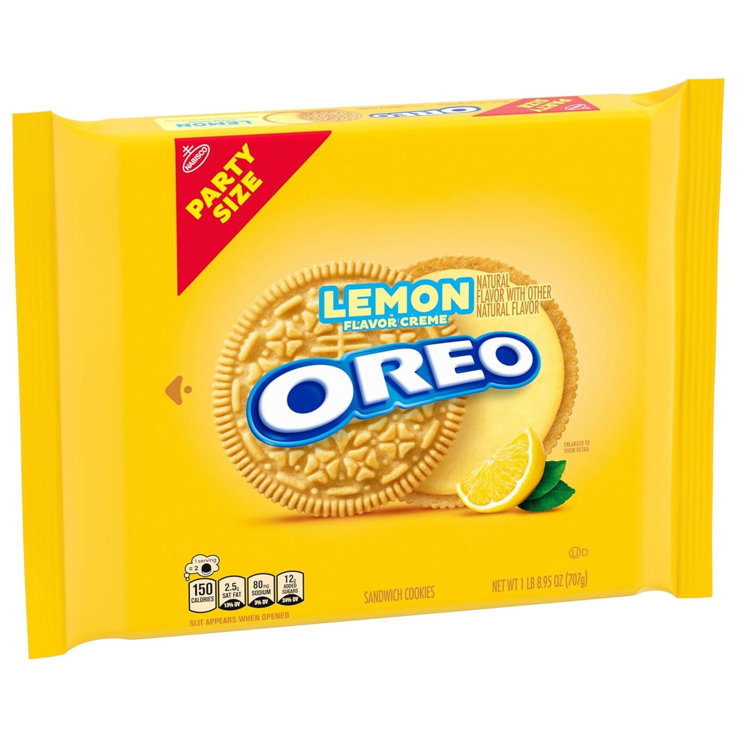OREO Lemon Creme Cookies – Thoughtful Housewarming Gift for Lemon Lovers, 24.95 oz Bulk Pouch