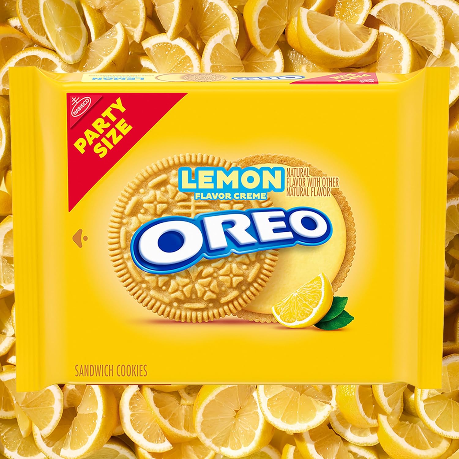 OREO Lemon Creme Cookies – Thoughtful Housewarming Gift for Lemon Lovers, 24.95 oz Bulk Pouch
