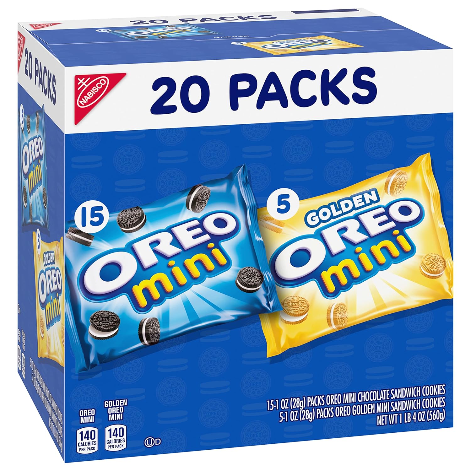 OREO Mini Mix Sandwich Cookies Variety Pack Hostess Gift for Porch Snack Basket, Delivery Driver Treat
