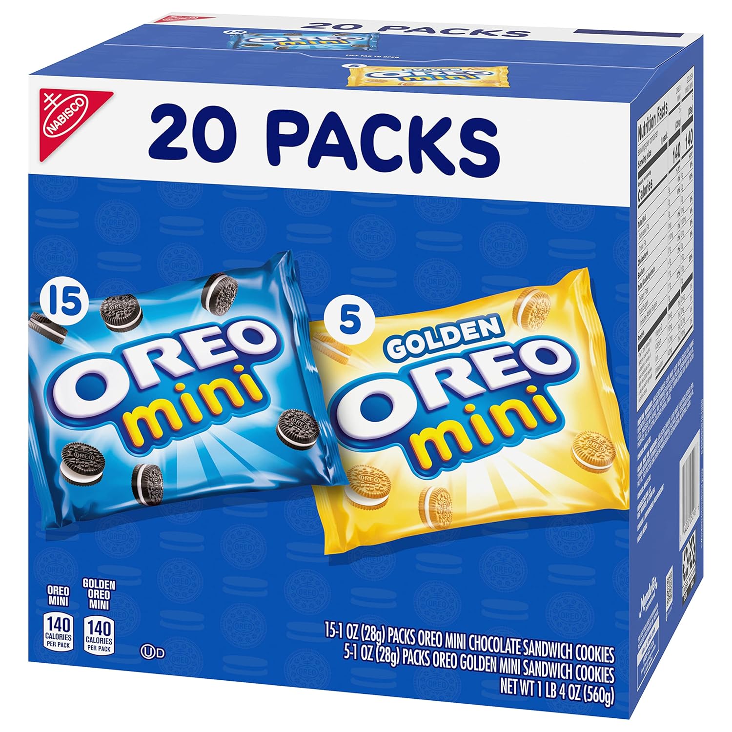 OREO Mini Mix Sandwich Cookies Variety Pack Hostess Gift for Porch Snack Basket, Delivery Driver Treat