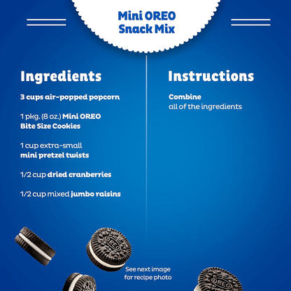 OREO Mini Mix Sandwich Cookies Variety Pack Hostess Gift for Porch Snack Basket, Delivery Driver Treat