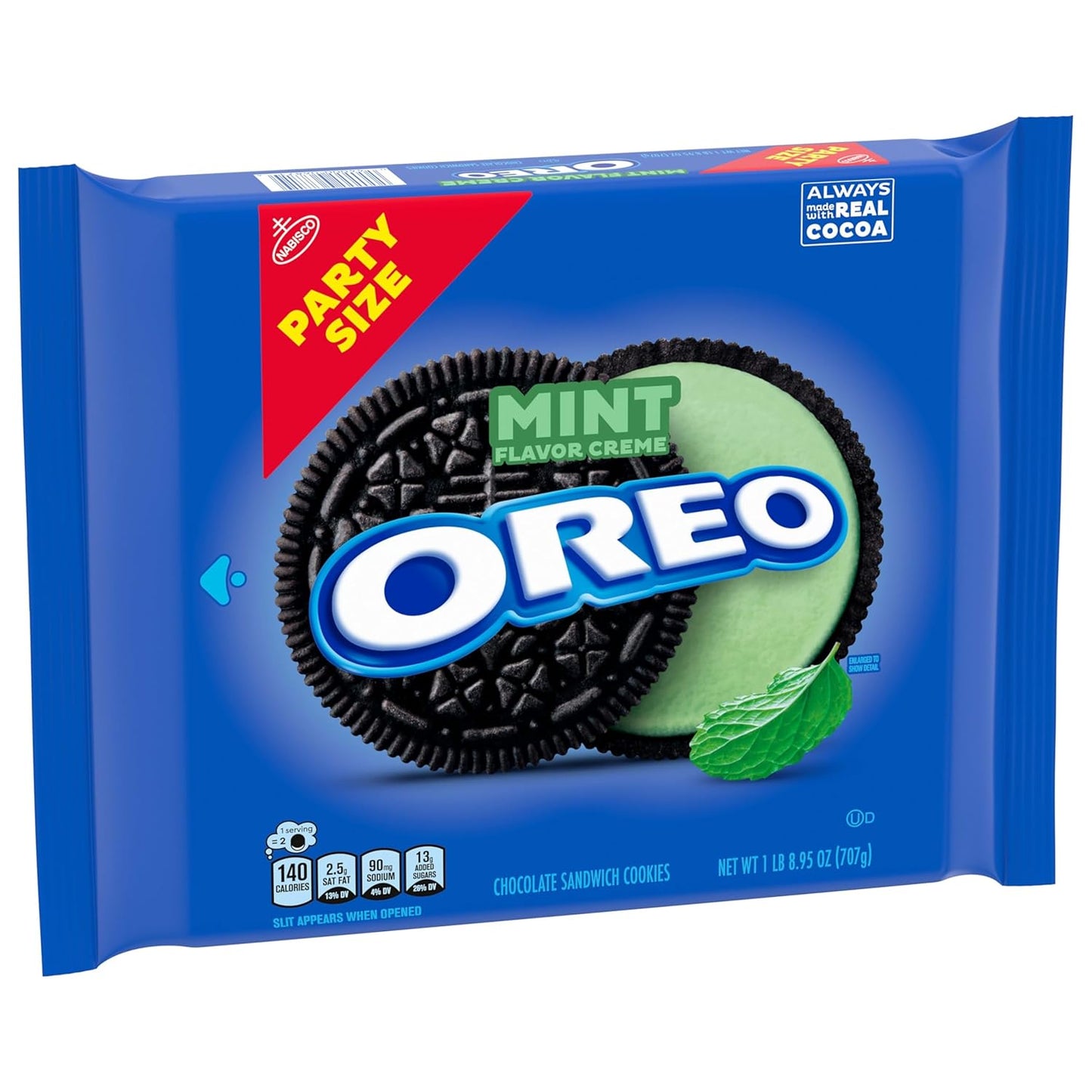 OREO Mint Creme Chocolate Wafer Sandwich Cookies Bulk 24.95 oz – Thoughtful Edible Gift for Friends and Family Gatherings
