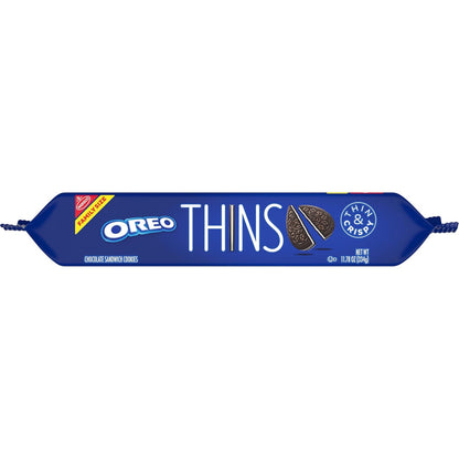 OREO Thins Original Chocolate Wafer Cookies – Dessert Spread Addition for Birthday Parties and Housewarmings