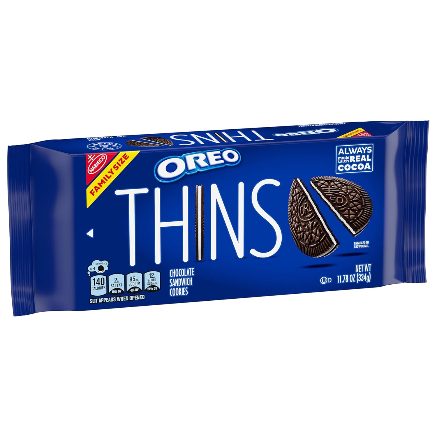 OREO Thins Original Chocolate Wafer Cookies – Dessert Spread Addition for Birthday Parties and Housewarmings