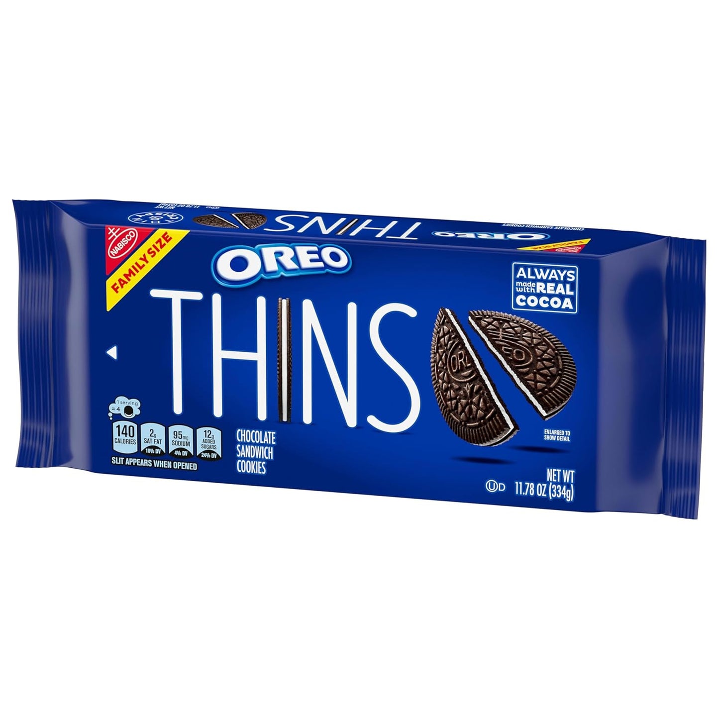 OREO Thins Original Chocolate Wafer Cookies – Dessert Spread Addition for Birthday Parties and Housewarmings