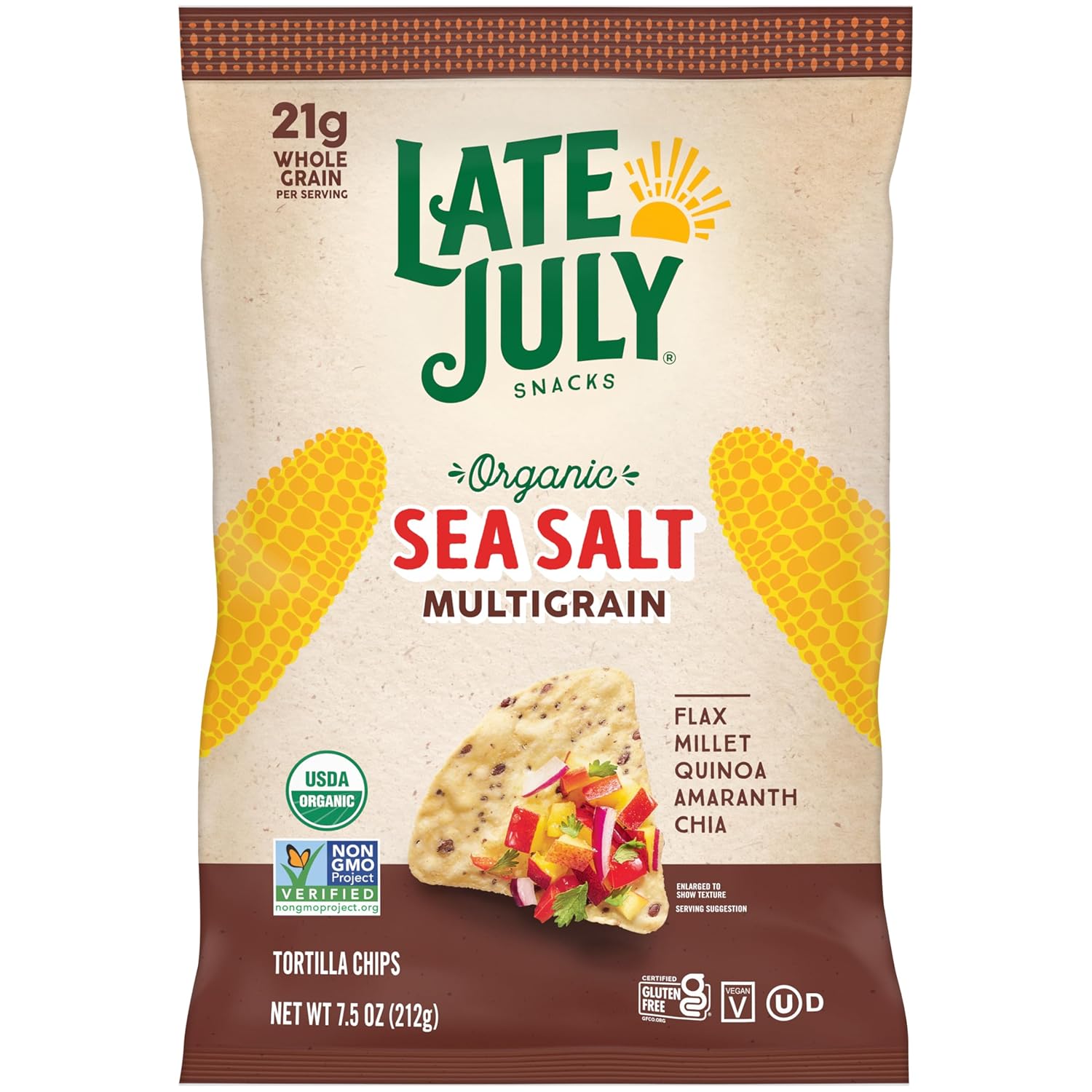 organic whole ground corn base with multigrain and seed blend