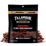 Tillamook Country Smoker PRO Edition Beef Jerky, Low Carb Gluten Free Original, 2.14 Oz Pantry Snack for Home Office, Macro Tracking and Sustained Focus