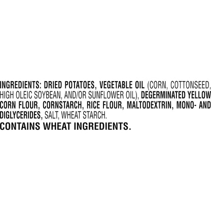 original seasoned potato crisp formula, flavored edge to edge