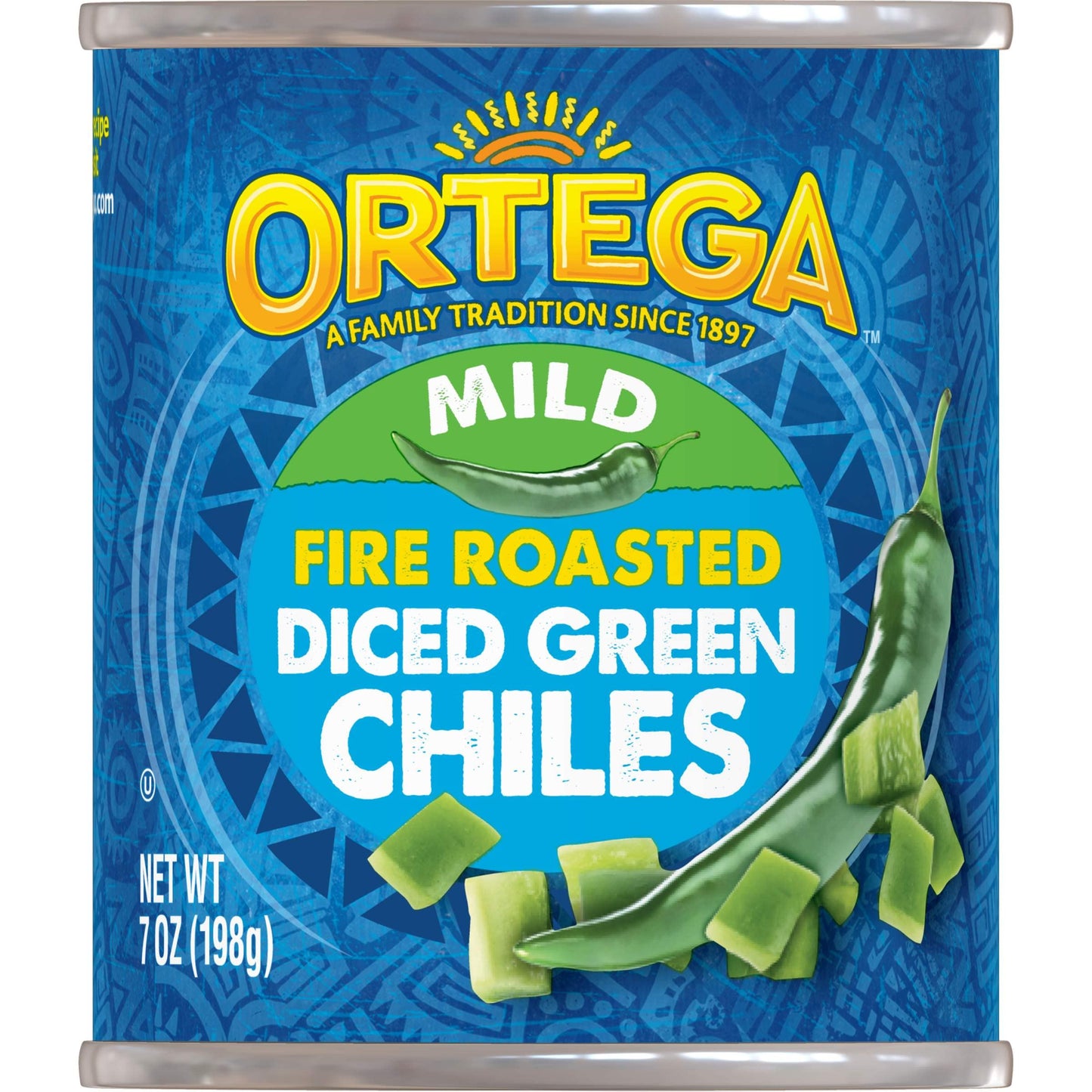 Ortega Fire-Roasted Mild Diced Green Chiles 7 oz Can — Portable Flavor for RV Galley and Camp Kitchens