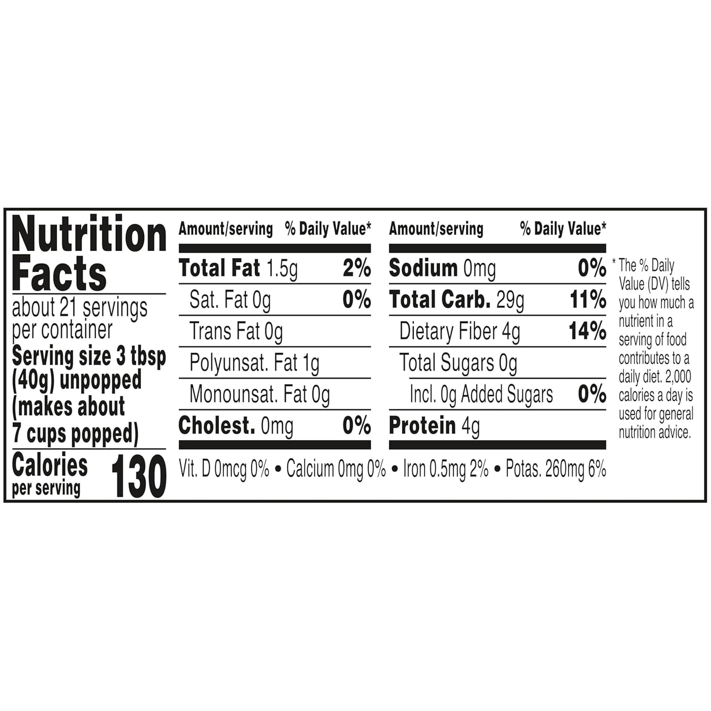 Orville Redenbacher's Gluten Free White Popcorn Kernels 30 oz – Non-GMO Stovetop Snack for School Age Kids