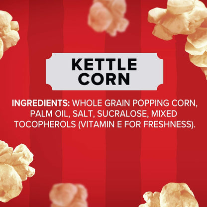 Orville Redenbacher's Kettle Corn Popcorn – No Artificial Additives Single-Serve for Lunchbox Packing