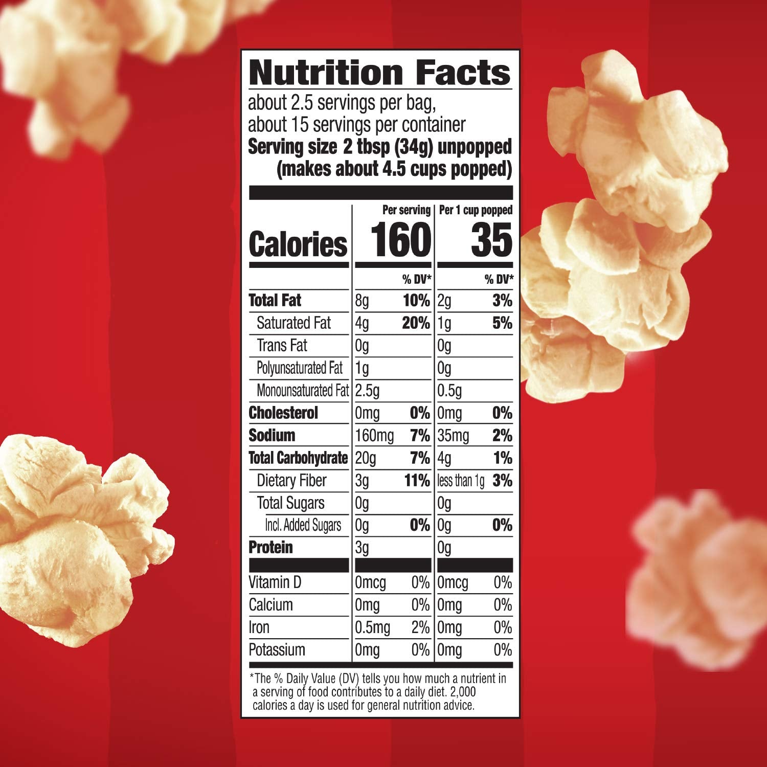 Orville Redenbacher's Kettle Corn Popcorn – No Artificial Additives Single-Serve for Lunchbox Packing