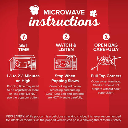 Orville Redenbacher's Kettle Corn Popcorn – No Artificial Additives Single-Serve for Lunchbox Packing