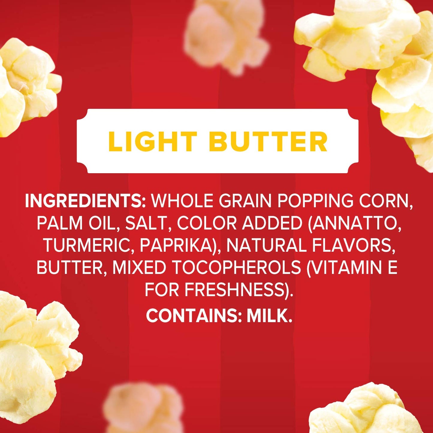 Orville Redenbacher's Light Butter Popcorn 6 Individual Bags – Trans Fat Free Whole Grain Snack Safe for the Family Pantry
